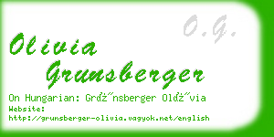 olivia grunsberger business card